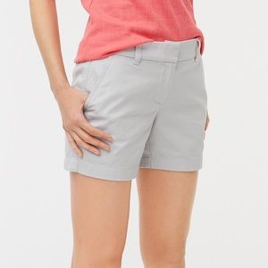 NWT J. CREW Factory 5” Chino Short 12 Oyster Grey